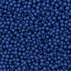 CZECH Glass Seed Beads, 2 mm, Solid Cobalt Blue -15 grams ~ 2050 pieces