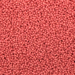 Czech Type Glass Seed Beads / 2 mm / Solid Light Salmon Color - 15 grams ~ 2050 pieces