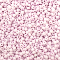 CZECH Type Glass Beads / 3x2.8~3.2mm, Hole: 0.8~1.1mm /  Opaque Pale Pastel Purple -15 grams ~ 470 pieces