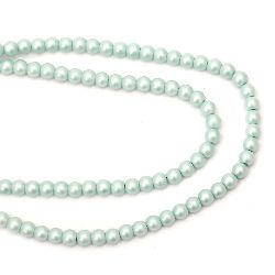Not Available Online. You can also buy at EM ART stores and at +359 884 000 893 String dyed color glass imitation pearls, round beads for DIY necklaces, bracelets and garment accessories 8 mm hole 1 mm frosted blue ~ 80 cm ~ 100 pieces