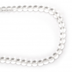 Glass beads strands for jewelry making, imitation Mountain crystal bead 10 mm ~ 40 pieces