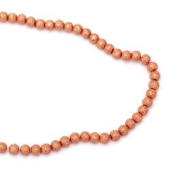 Glass beads strands for jewelry and DIY accessories making  8~8.5x7.5~8 mm hole 1.5mm coral color ~ 106 pieces