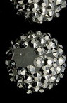 Margel rotund de rășină plastic Shambhala lucios 16 mm gaură 2,5 mm argintiu - 4 bucăți