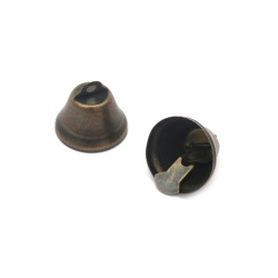 Metal Bell, 26x25mm, Hole: 3 mm Bronze Color - 4 pieces