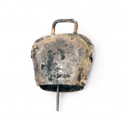 Handmade Wrought Metal Cowbell / 68x57x41 mm, #6