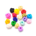 Cord bead for DIY accessories making 6x7 mm assorted colors - 10 pieces