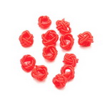 Cord bead 7 mm red - 10 pieces