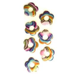 Plastic Painted Beads, color 98 for DIY making accessories and jewelry 3 mm - 4 pieces - 11 grams