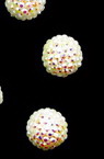 Cabochon Beads, Half Round for Gluing, DIY, Clothes, Jewellery  6 mm white