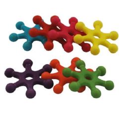 Plastic Matte Snowflake Bead, Wood Imitation, 14x3 mm, Hole: 2 mm, MIX -50 grams ~ 277 pieces