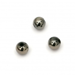 Bead imitation hematite ball 6 mm hole 1.5 mm -20 grams ± 185 pieces