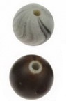 Beads imitation fimo ball 12 mm hole 3 mm mix -50 grams ± 53 pieces
