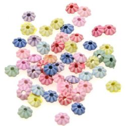 Floare șaibă 6x3 mm gaură 1 mm colorată -50 grame