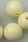 Resin plastic round beads 12 mm hole 1 mm - 5 pieces