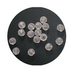 Frosted Faceted Ball for DIY Jewelry Making, 12 mm, Hole: 2.5 mm, White -50 grams ~ 62 pieces
