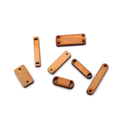 Non disponibile online. Puoi anche acquistare nei negozi EM ART e al +359 884 000 893 Connettori a piastrina in legno, misti, 20~33x6~12x3 mm, foro: 1~4 mm, legno naturale, per hobby creativi e fai da te - 20 pz