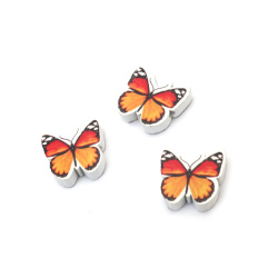 Wooden Butterfly Bead 19x18x6 mm, Hole: 2 mm - 5 pieces
