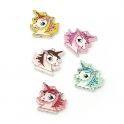 Not Available Online. You can also buy at EM ART stores and at 0884400631 Painted natural wooden unicorn bead 27x28x6 mm hole 2 mm painted Assorted colors - 10 pieces