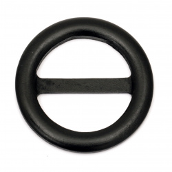 Wooden Belt buckle  75x7 mm hole 49x22 mm color black