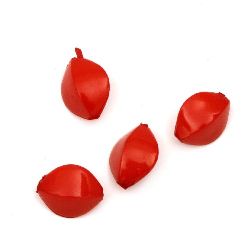 Dense Acrylic Bead for Handmade Art, 10x8x6 mm, Hole: 1 mm, Red -50 grams ± 270 pieces