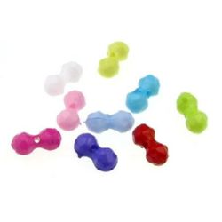 Figurine solid 11x5 mm hole 1.4 mm MIX - 50 grams