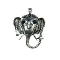 Elephant - metal charm  61 x 45 x 13 mm
