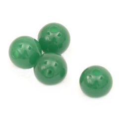 Margele solidă bila 8 mm gaură 1 mm verde -50 grame ~ 189 bucăți