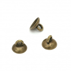 Bead tight hat / tip 10x7 mm hole 2 mm color antique bronze -10 pieces