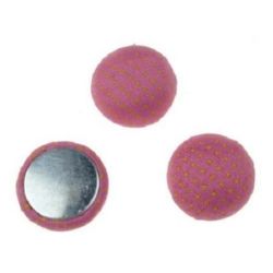 Margele pentru lipire cabochon 18x8 mm roz -5 buc