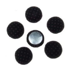 Beads cabochon type for gluing  13x6 mm black -5 pieces