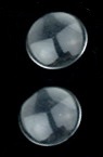 Margele pentru lipirea sticlei tip cabochon emisfer 18x4 mm transparent -10 bucăți