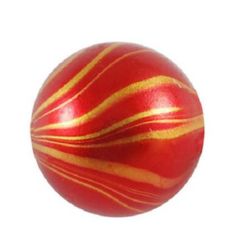 Painted plastic ball 20 mm hole 3 mm red - 11 pieces ~ 50 grams