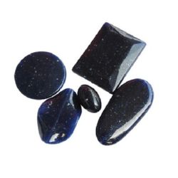 Margele solida 6-48x6-35x5-22 mm cu albastru brocart închis -50 grame