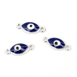 CCB Connecting Element / Blue Eye, 23x9.5x4 mm, Hole: 1 mm -5 pieces