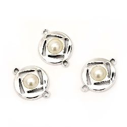 Connecting element CCB with pearl 32x24x8 mm hole 2 mm -5 pieces