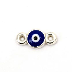 Connecting element CCB 14x7x2.5 mm blue eye -5 pieces