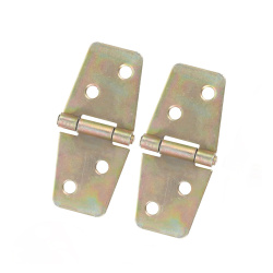 Metal Hinge 25x55x2 mm, Holes: 4 mm / Light Gold Color - 4 pieces