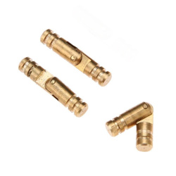 Cylindrical Hinge 15x25x5mm, Old Gold Color - 2 pieces