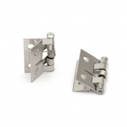 Metal hinge 26x30x4 mm holes 3 mm color silver -4 pieces