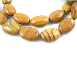 Stoc epuizat. Primeste notificare pe email cand produsul revine in stoc Șir mărgele piatră semi-prețioasă JASP Wood 12x8 mm ~ 33 bucăți