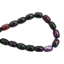 AGATE Dyed Oval Beads Strand Purple 13x18 mm ~ 22 pcs