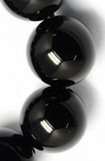 Наниз мъниста полускъпоценен камък ОБСИДИАН натурален топче 6 мм ~68 броя