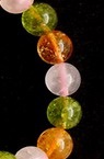Natural Assorted Quartz Round Beads Strand, Citrine, Ringwoodite, Rose Quartzl 10mm ~ 38 Pieces