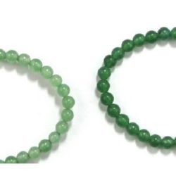 Gemstone Beads Strand, Aventurine, Round, Green, 4mm, ~100 pcs