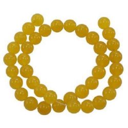 Stoc epuizat. Primeste notificare pe email cand produsul revine in stoc Margele cu șnururi piatră semiprețioasă AVANTURIN Margele GALBEN 6 mm ~ 67 cm