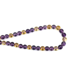 String of Semi-Precious Stone Beads AMETRIN Class A / Ball: 6 mm ~ 62 pieces