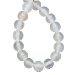 Natural White Agate Round Beads Strand 6mm ~ 66cm ~ 64 pcs