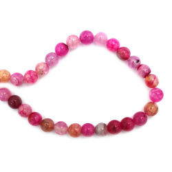 Dyed Natural Agate Round Beads Strand 12mm ~ 32 pieces