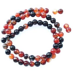 String beads semi-precious stone AHAT miracle ball 6 mm ~ 67 pieces