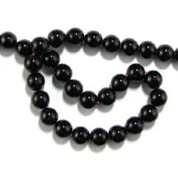 String of Semi-Precious Stone Beads GARNET / Ball: 12 mm ~ 33 pieces